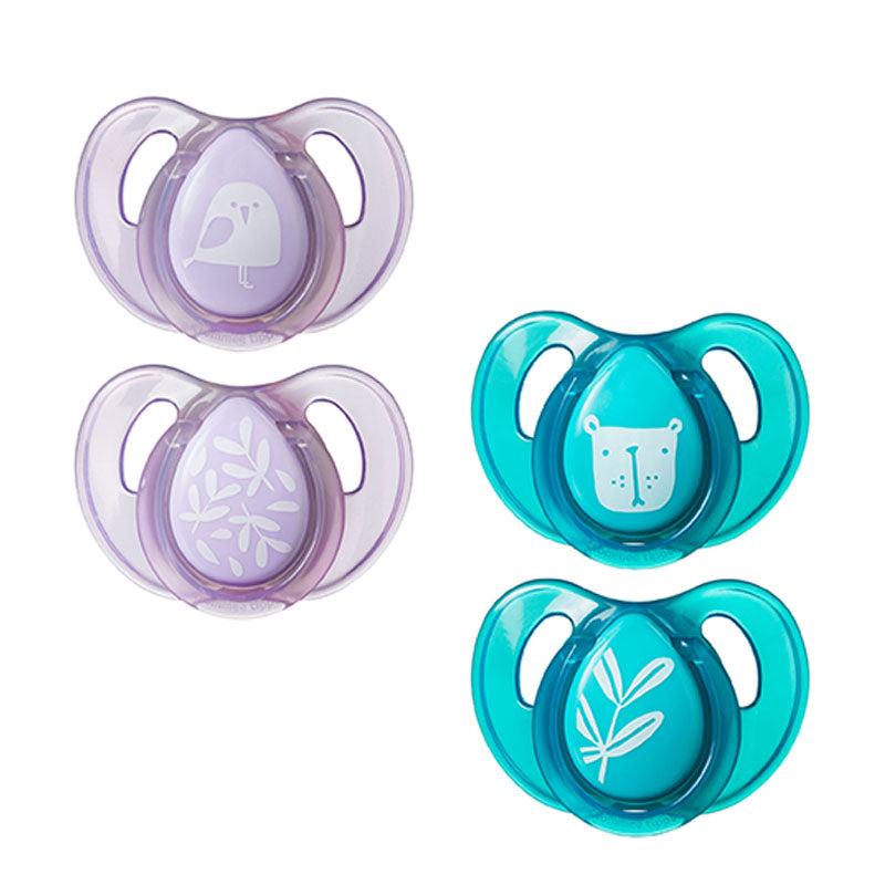 Tommee Tippee Essentials Cherry Latex Soothers 6-18m Day