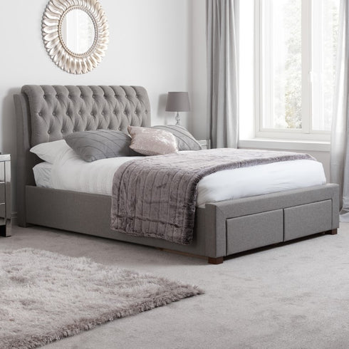 Valentino 2 Drawer Bed