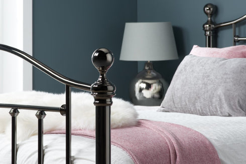 Victoria Bed Black Nickel