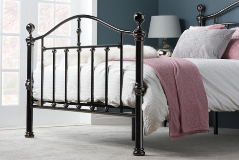 Victoria Bed Black Nickel