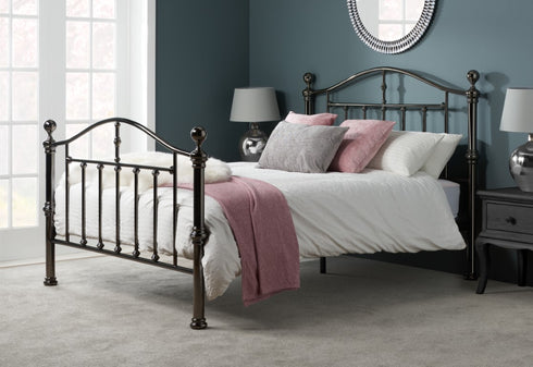 Victoria Bed Black Nickel
