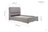 Valentino 2 Drawer Bed