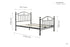 Victoria Bed Black Nickel
