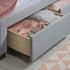 Woodbury Fabric Bed Grey Velvet