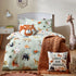 Wildlife Animal Reversible Duvet Cover Set Multicolour/Green