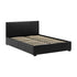 Waverley 4FT6 Storage Bed - Black Faux Leather