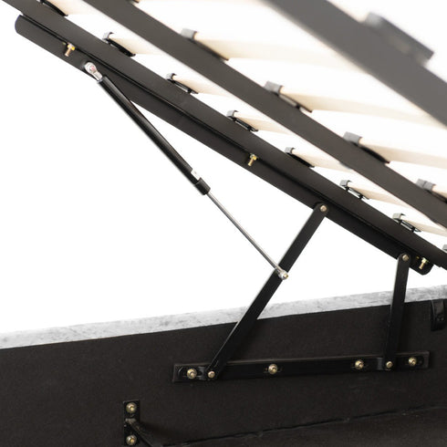 Waverley 4FT6 Storage Bed - Grey Crushed Velvet