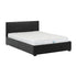 Waverley 4FT Storage Bed - Black Faux Leather