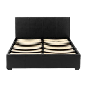 Waverley 5FT Storage Bed - Black Faux Leather