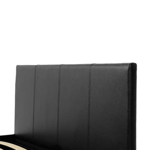 Waverley 5FT Storage Bed - Black Faux Leather