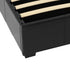 Waverley 5FT Storage Bed - Black Faux Leather