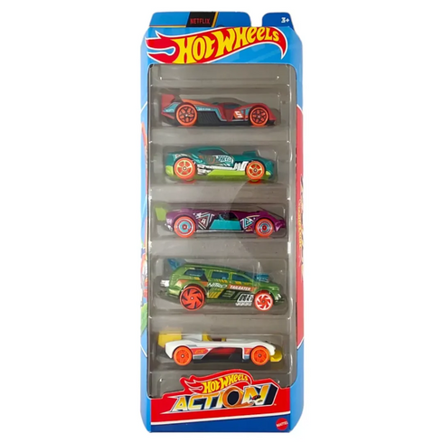 Hot Wheels Track Builder 5 Car Gift Set