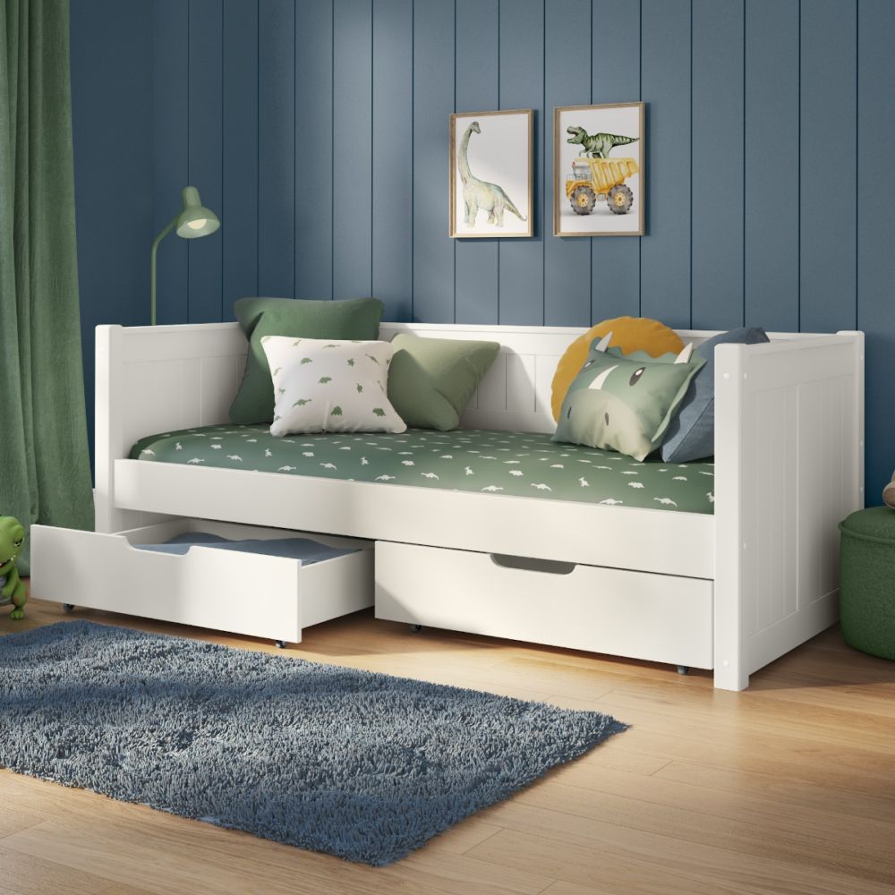 Stompa Classic Day Bed With A Pair Of Drawers 90x190cm