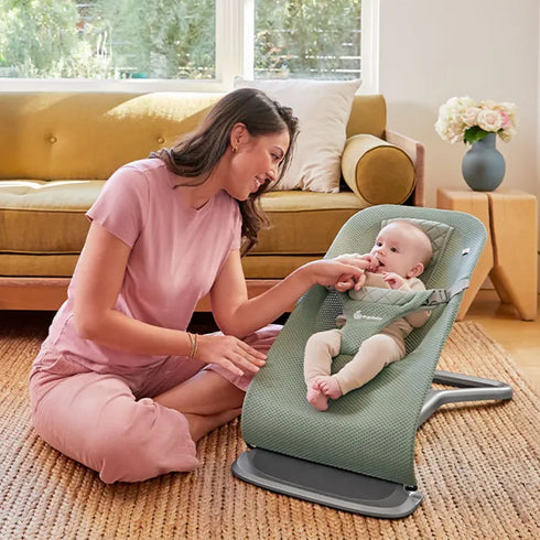 Ergobaby Evolve Bouncer - Sage Green Mesh