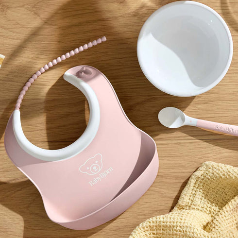 BABYBJÖRN Baby Feeding Set, 3 pcs Powder Pink