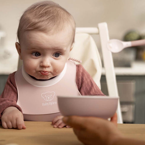 BABYBJÖRN Baby Feeding Set, 3 pcs Powder Pink