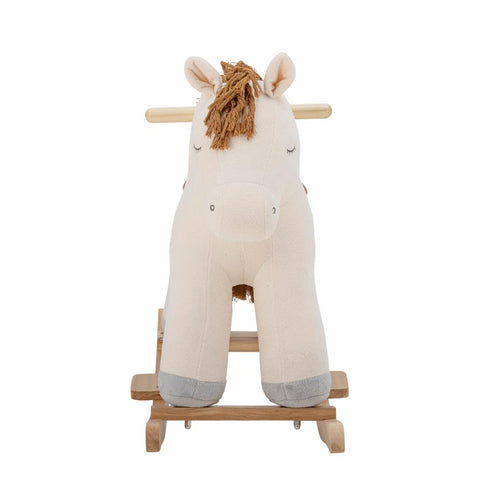 Merlen Rocking Toy Horse White Polyester