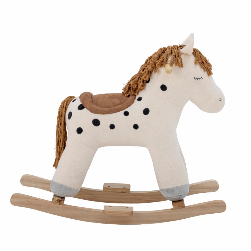 Merlen Rocking Toy Horse White Polyester