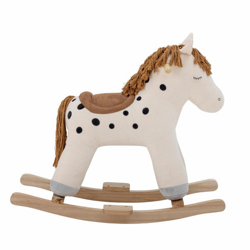 Merlen Rocking Toy Horse White Polyester