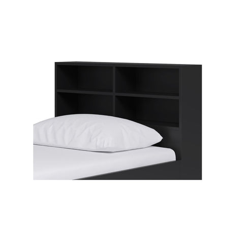 Kidsaw Bookcase Headboard Attachment For Cabin Beds - Black