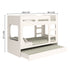 Kidsaw Bunk Bed Pod with Pull Out Bed in White