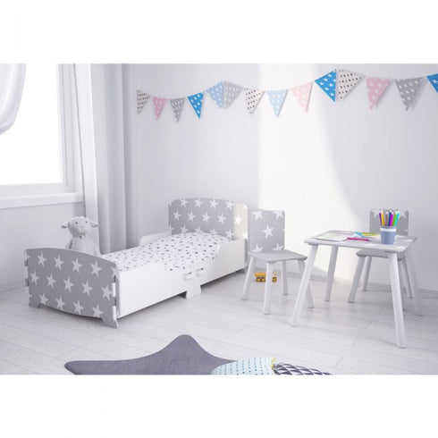 Kidsaw Star Table & Chairs- White/ Grey
