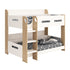 Kidsaw Single Bunk Bed – White/Oak