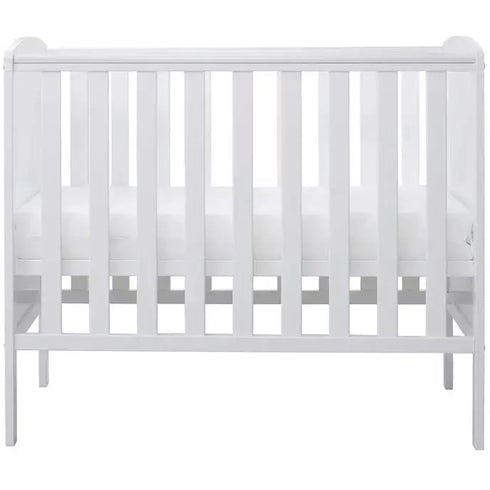 Ickle Bubba Coleby Space Saver Cot and Fibre Mattress - White