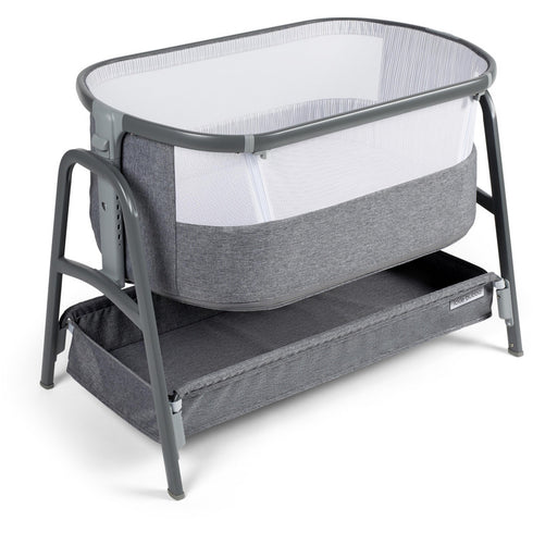 Ickle Bubba Bubba & Me Bedside Crib - Space Grey