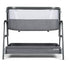 Ickle Bubba Bubba & Me Bedside Crib - Space Grey