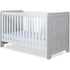 Ickle Bubba Pembrey Cot Bed - Ash Grey & White
