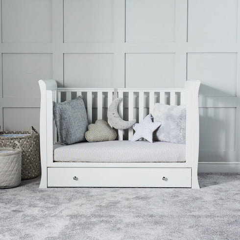 Ickle Bubba Snowdon Mini Cot Bed - White