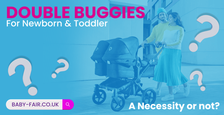 Double buggies for newborn and toddler