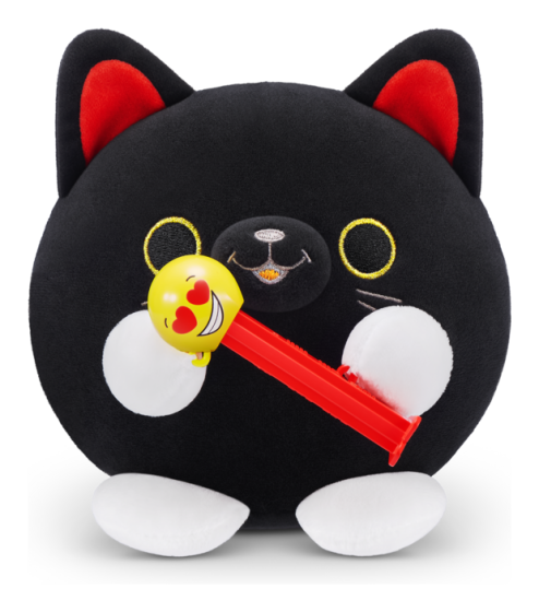 Snackles Medium Black Cat Series 1 Plush - Babyfair Ltd
