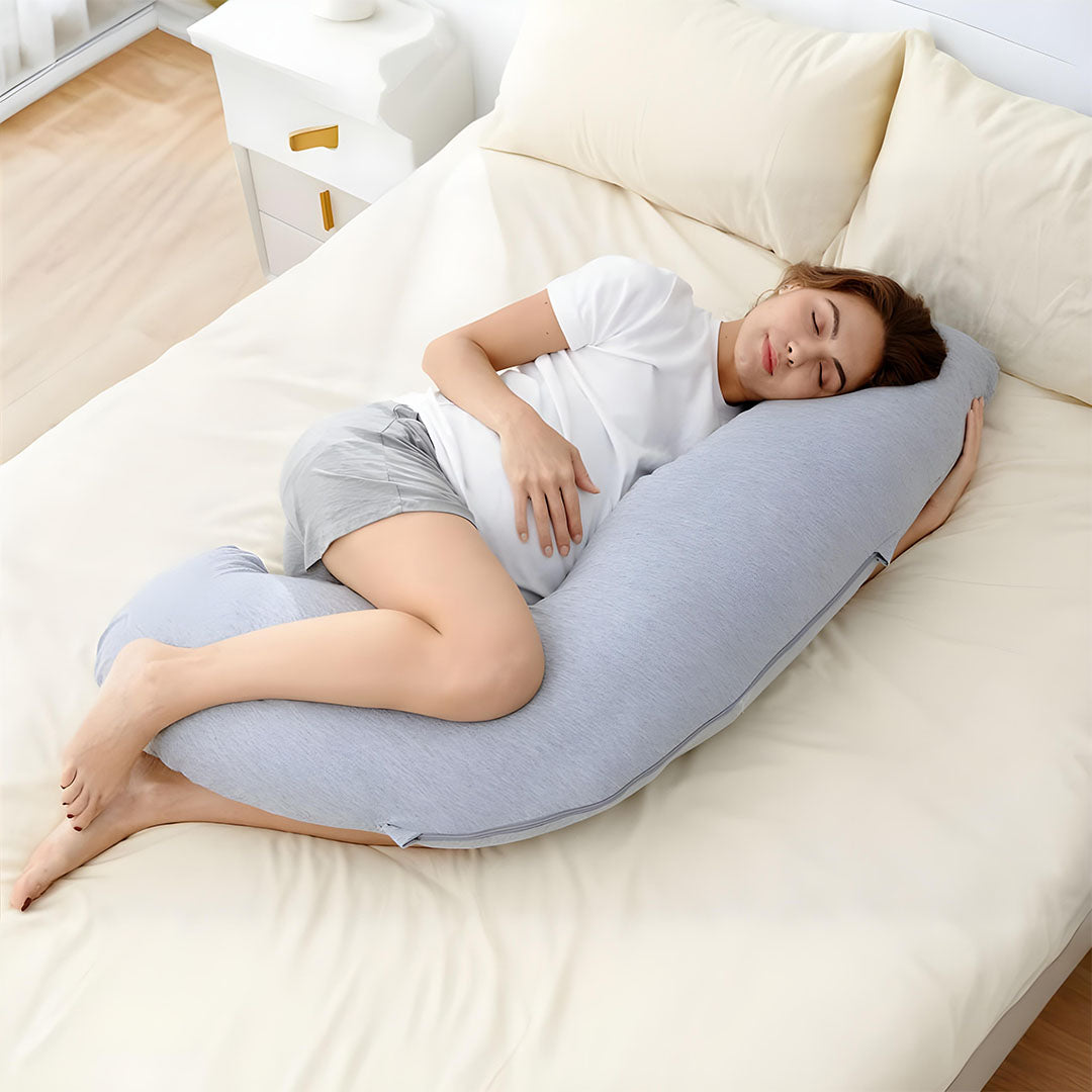 Momcozy J Shaped Maternity Body Pillow