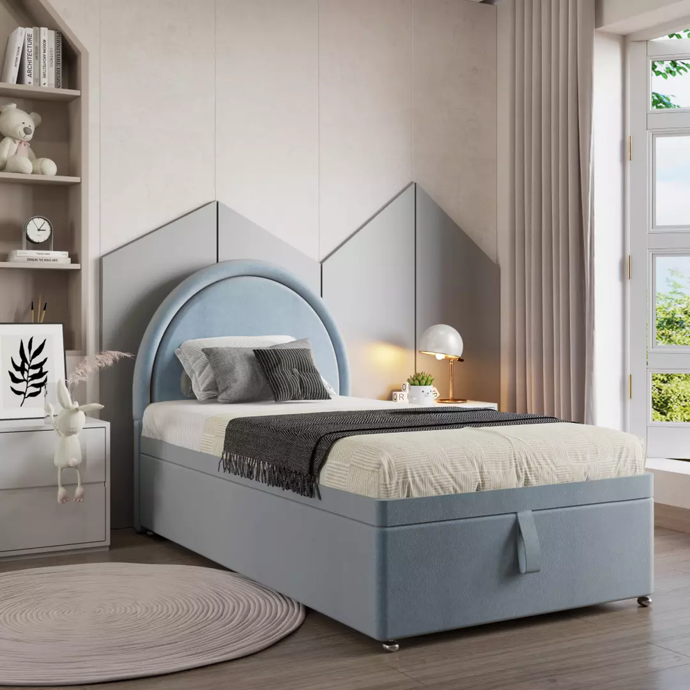Crescent Divan Ottoman Kids Bed - Babyfair Ltd