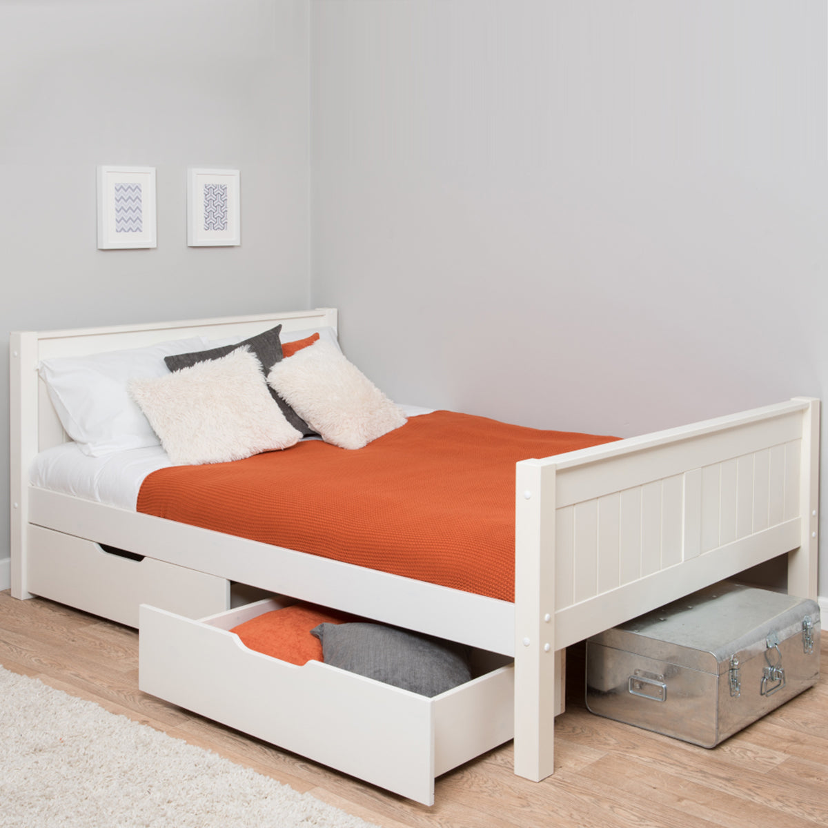 Stompa Classic Small Double With A Pair Of Drawers 120x190cm