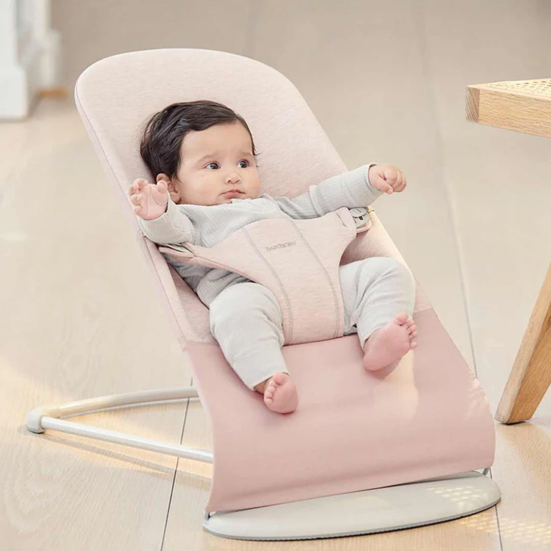 BabyBjörn Baby Bouncers BLISS 3D Jersey, Light Pink - Babyfair Ltd