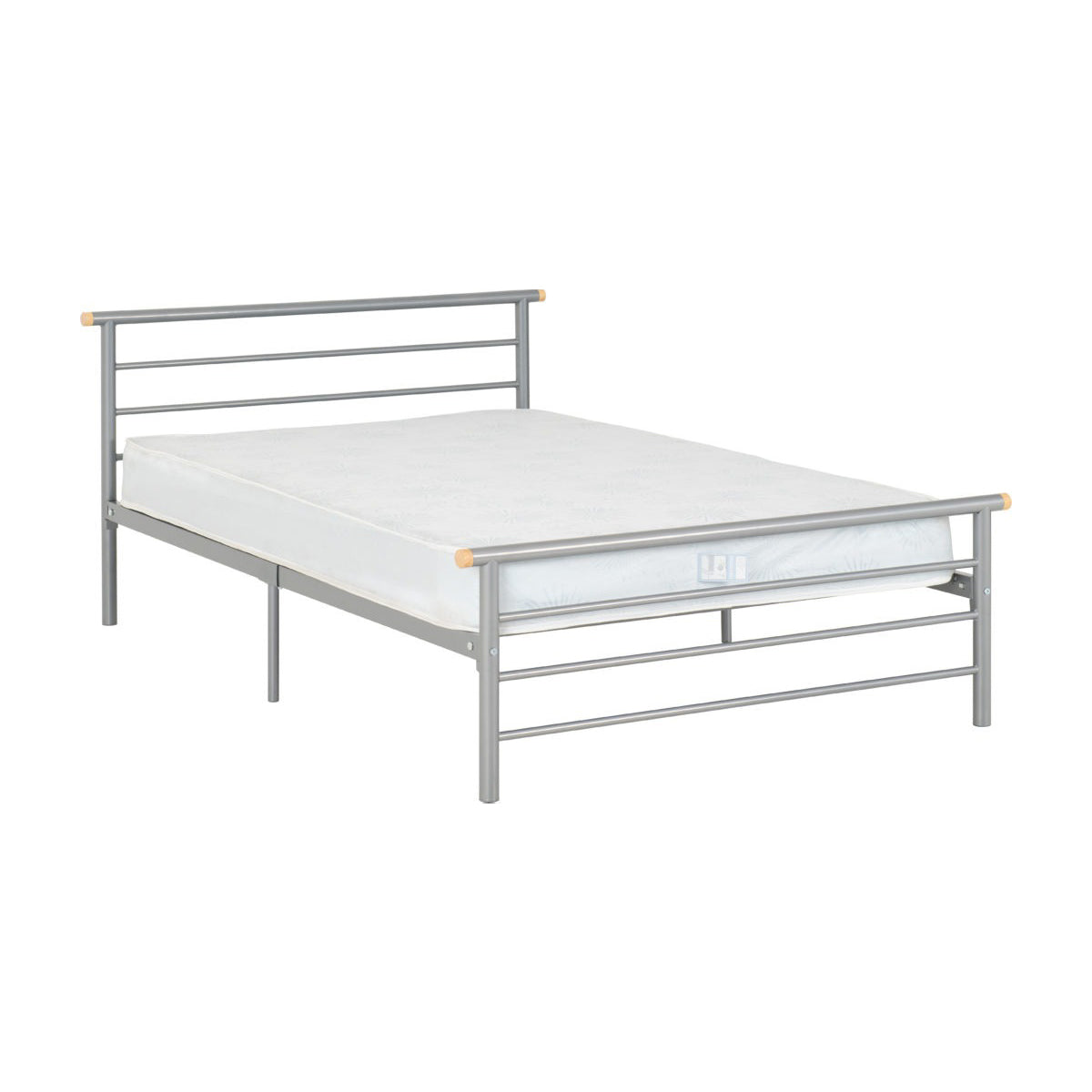 Orion 4FT Bed - Silver