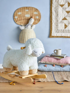 Bloomingville Laasrith Rocking Toy Sheep- White