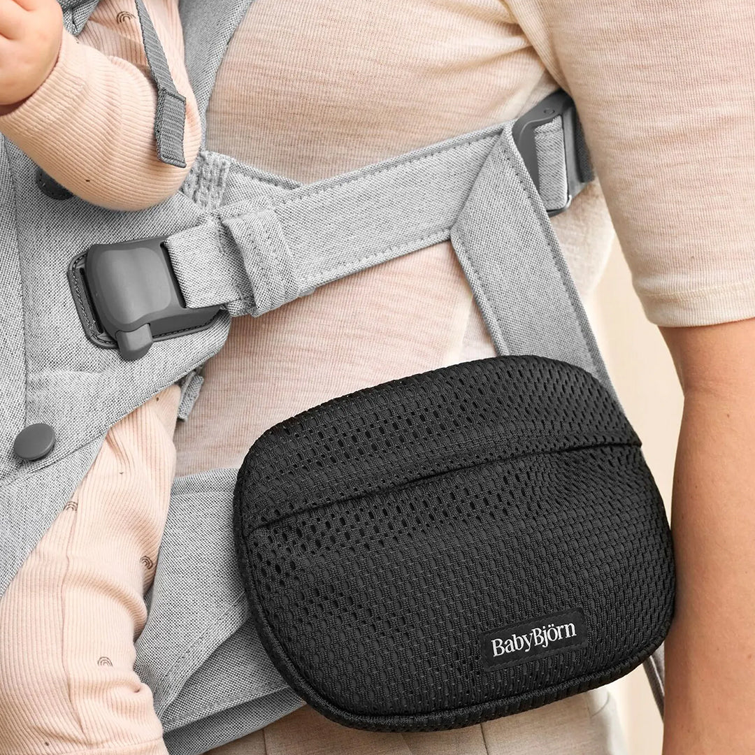 BabyBjörn Pocket Pouch for Baby Carrier, Mesh, Black