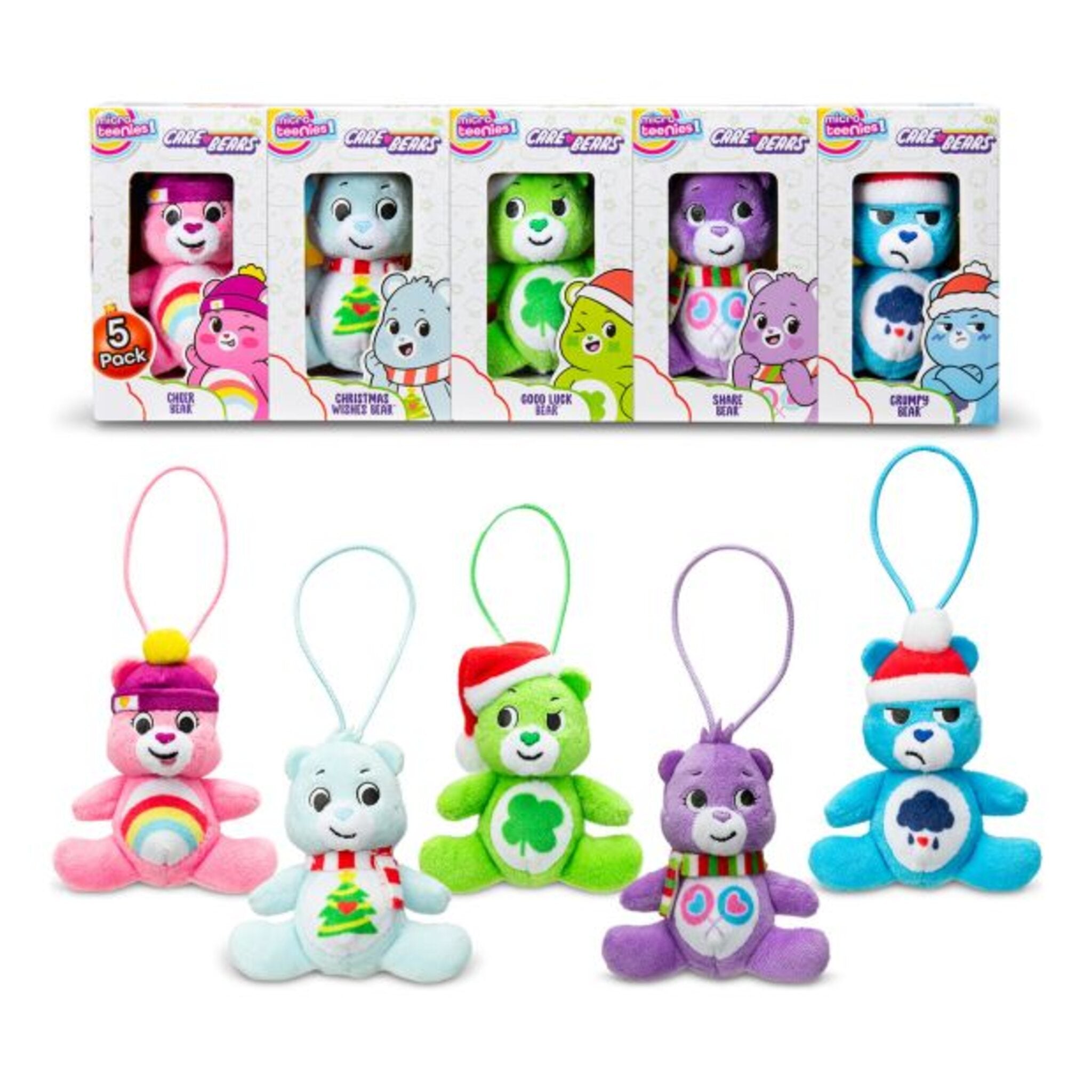 Micro Teenies - Care Bears Christmas Col 5pk