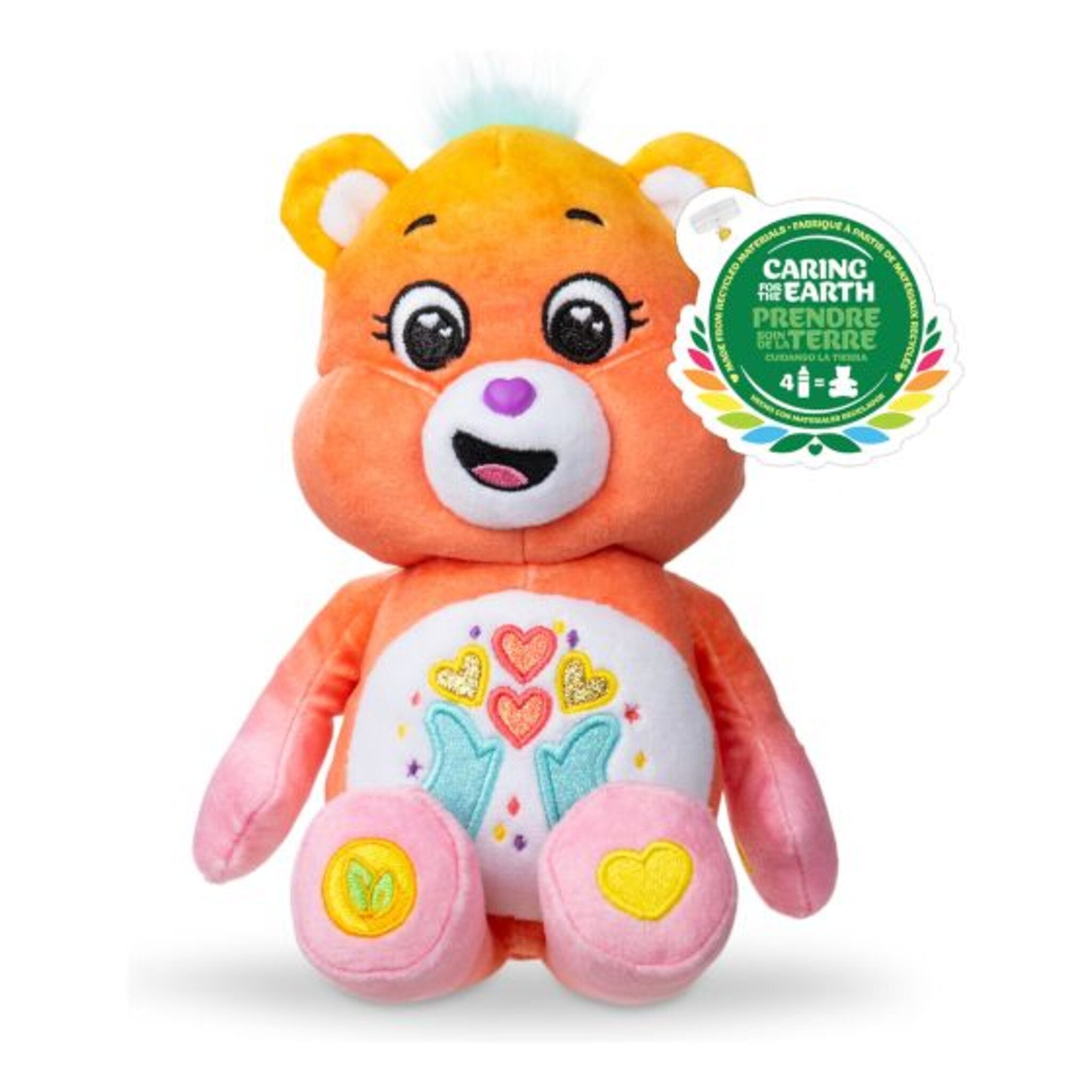 Care Bears - 22 cm Sparkle Thankful Heart Bear