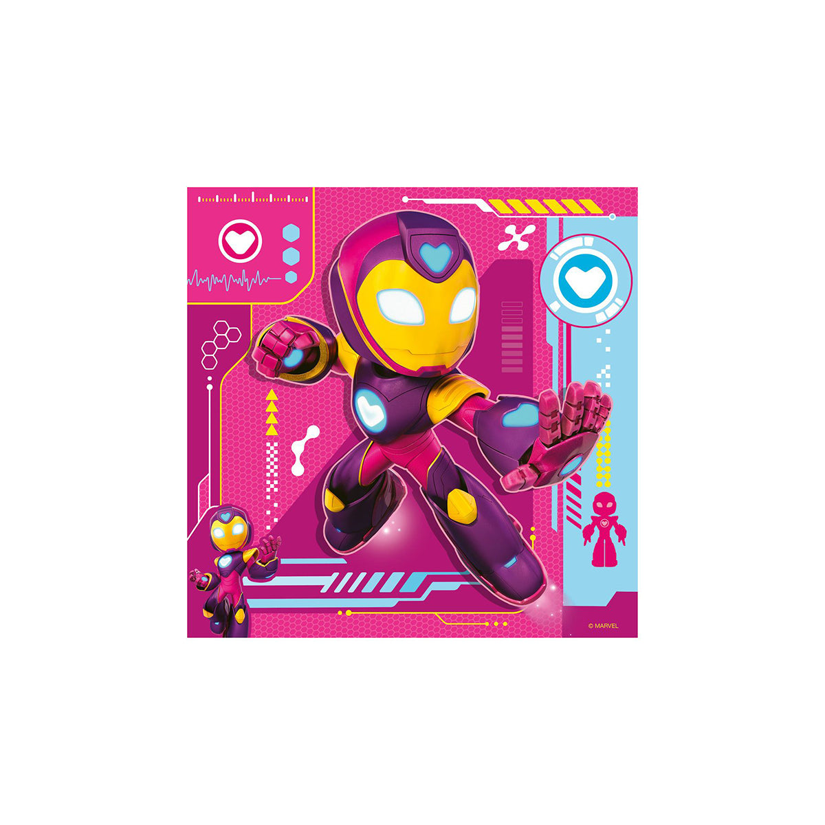 Iron Man & His Awesome Friends 3x49 Piece Jigsaw Puzzles