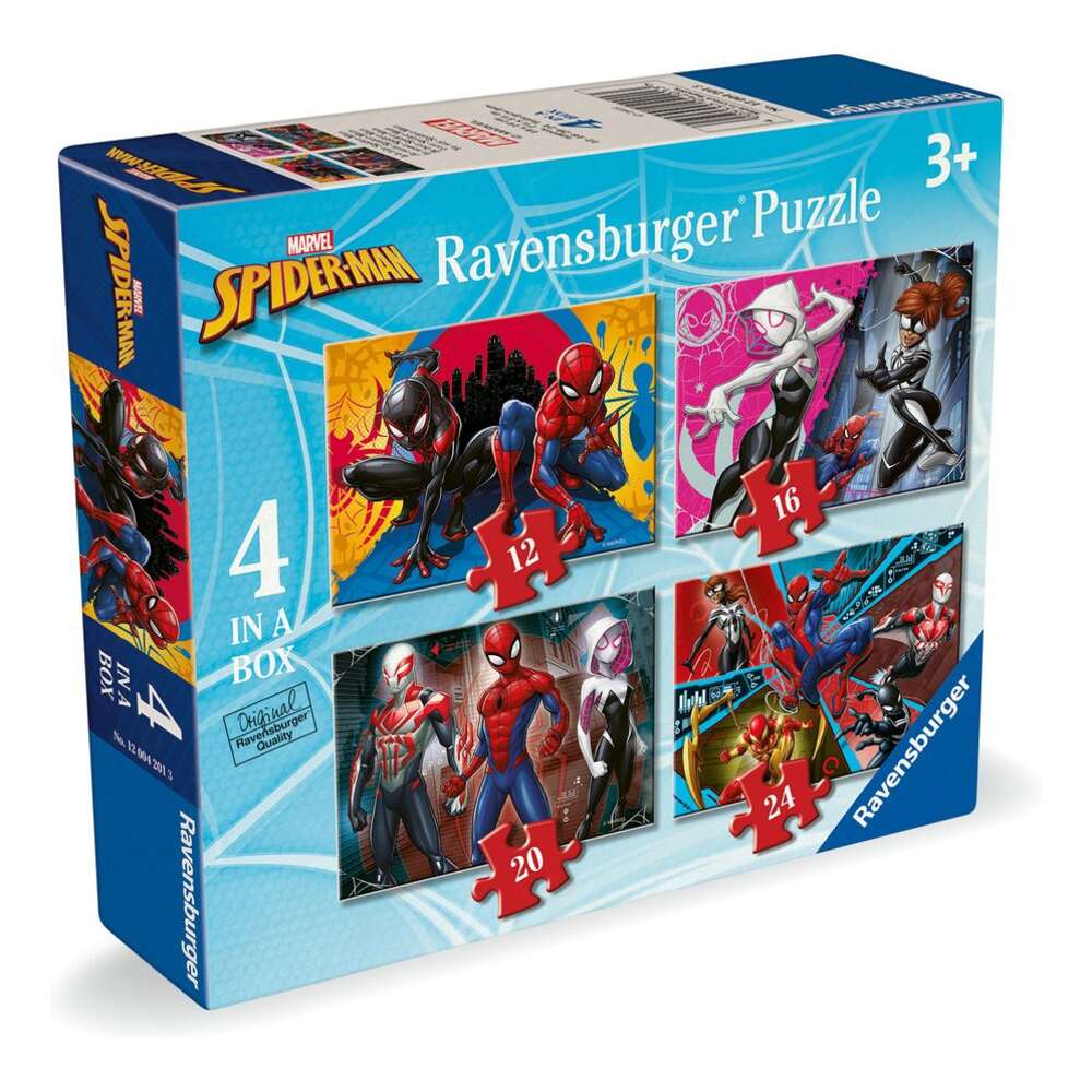 Spiderman 4 in a Box Jigsaw Puzzles - Babyfair Ltd