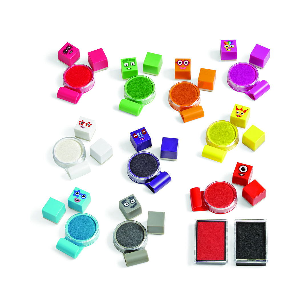 Stampoline 4 Pattern Numberblocks Stampoline Park Stamp Activity Set - Babyfair Ltd