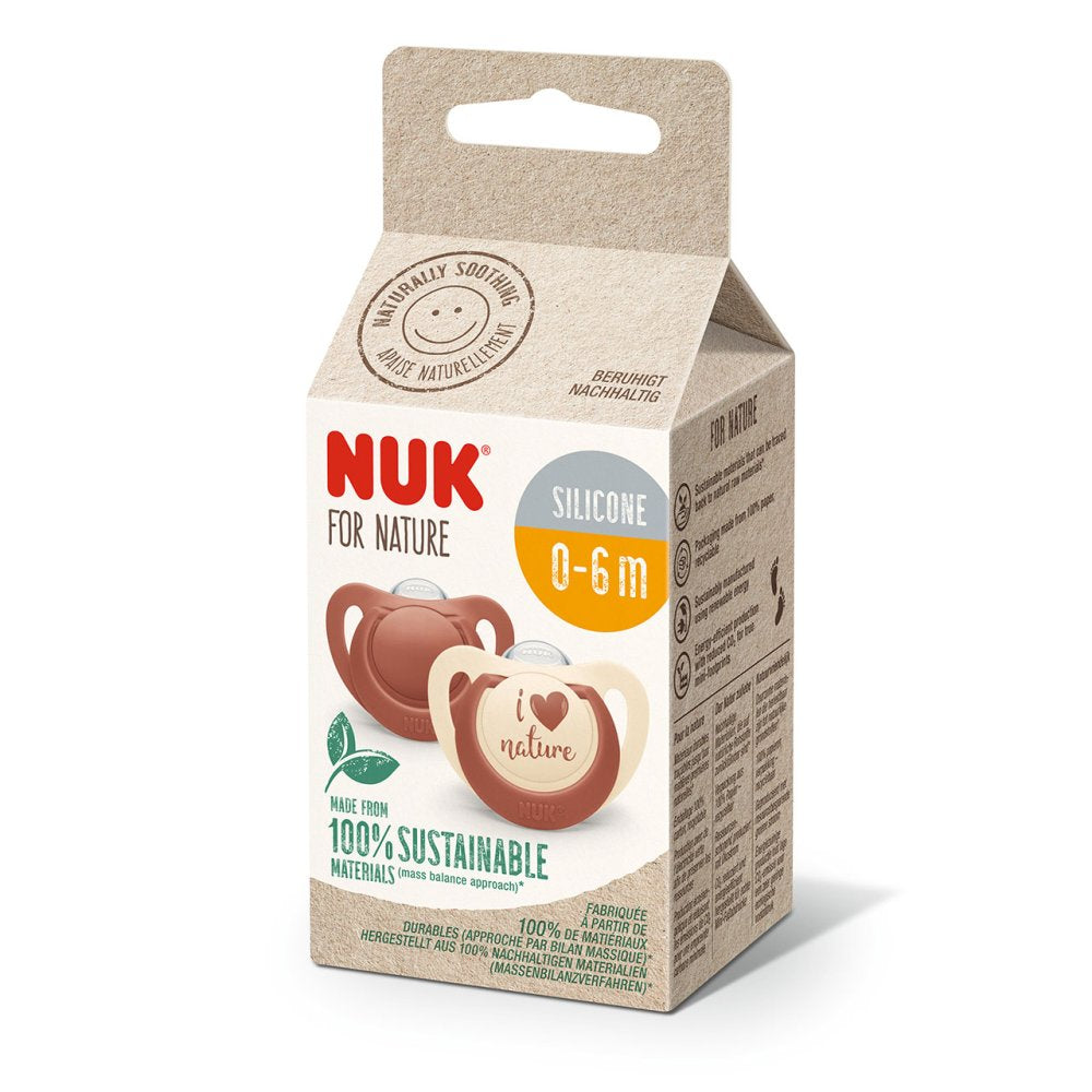 Nuk for Nature Sooth Silicone 0-6 months 2pk