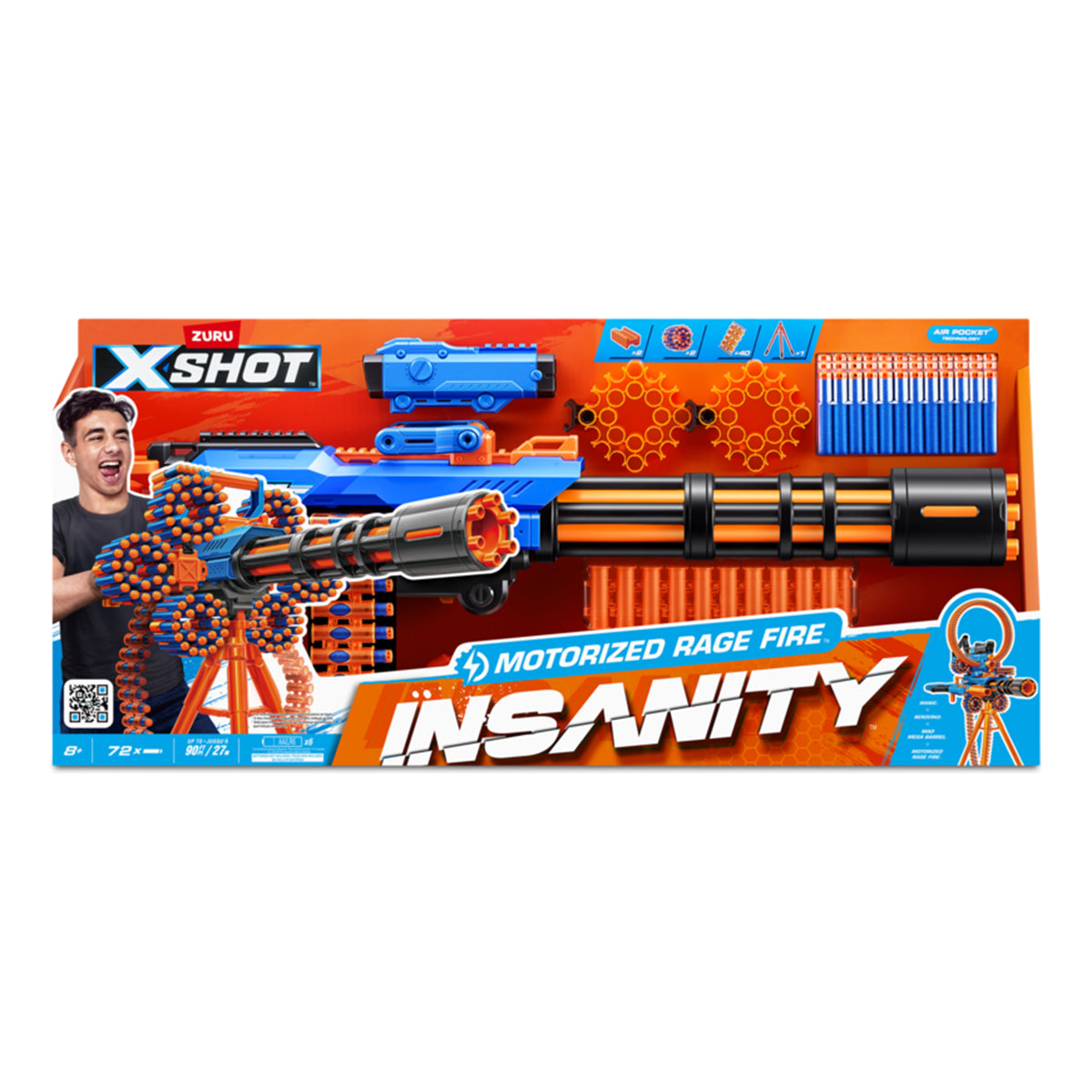 XSHOT Insanity S1 Motorized Rage Fire Gatling Gun