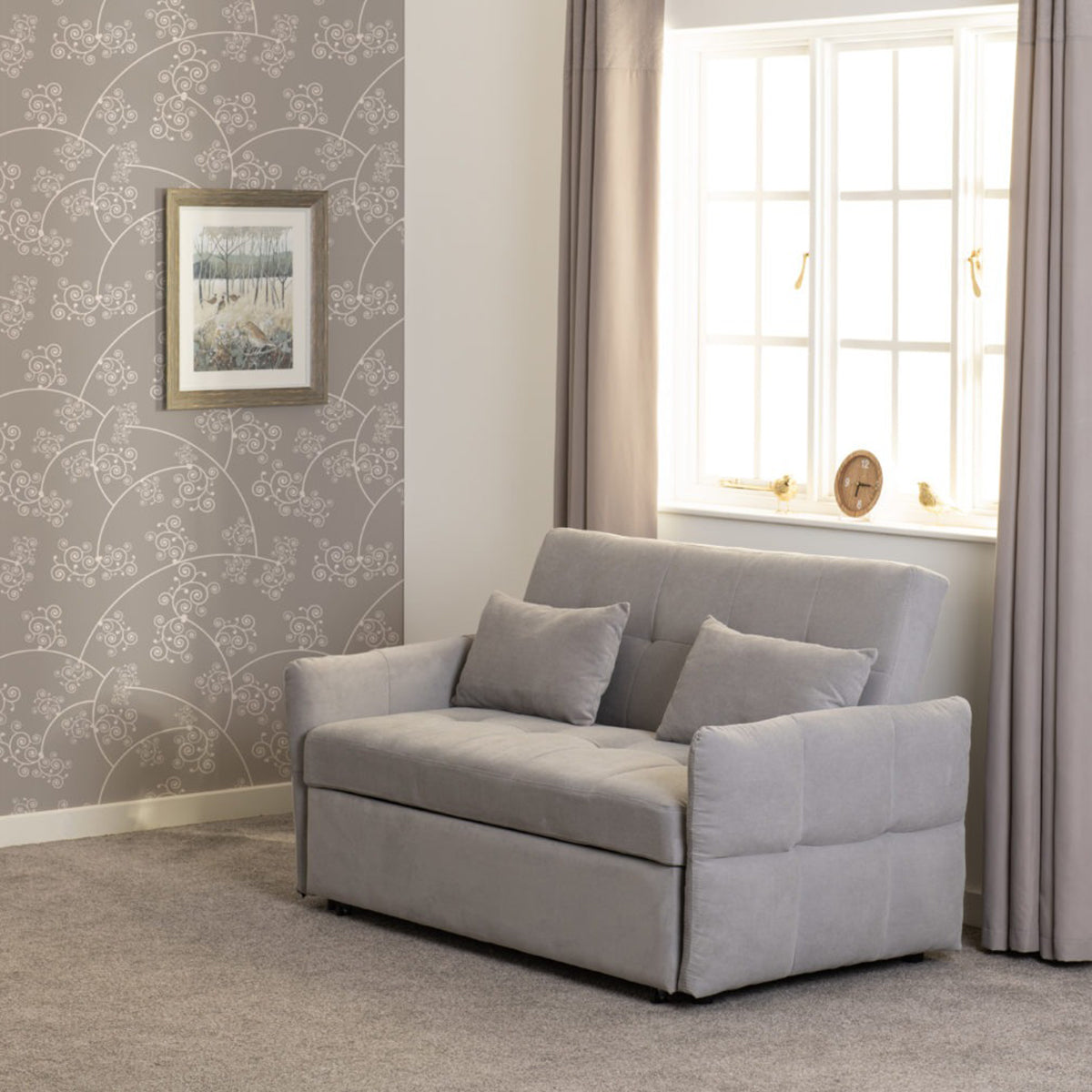 Chelsea Sofa Bed - Silver Grey Fabric