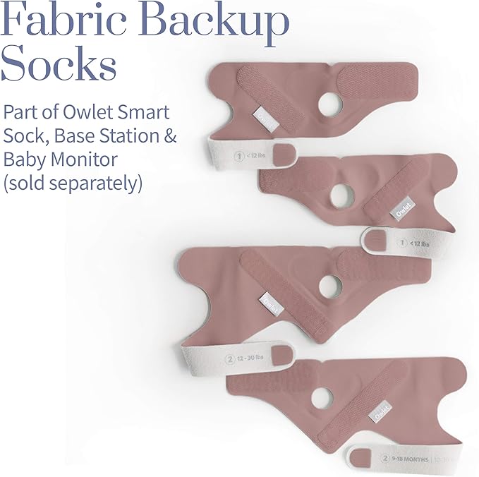 Owlet Extra Fabric Sock - Dusty Rose